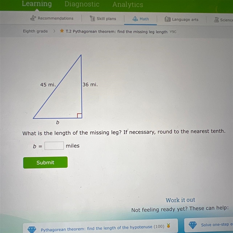 36^2+b^2=45^2 ? Can someone pls help me-example-1