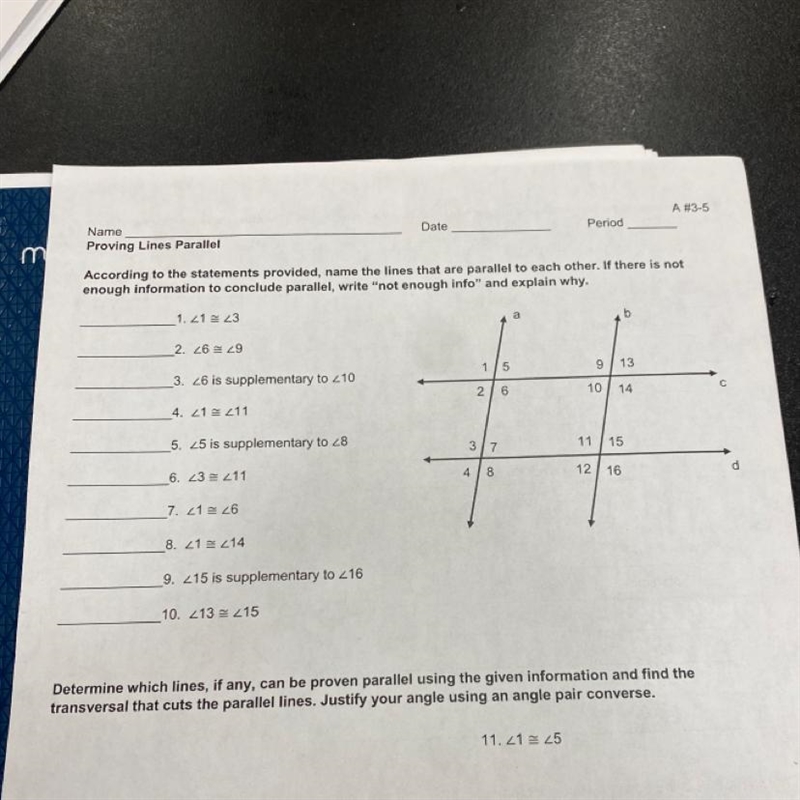 According to the statements provided, name the lines that are parallel to each other-example-1