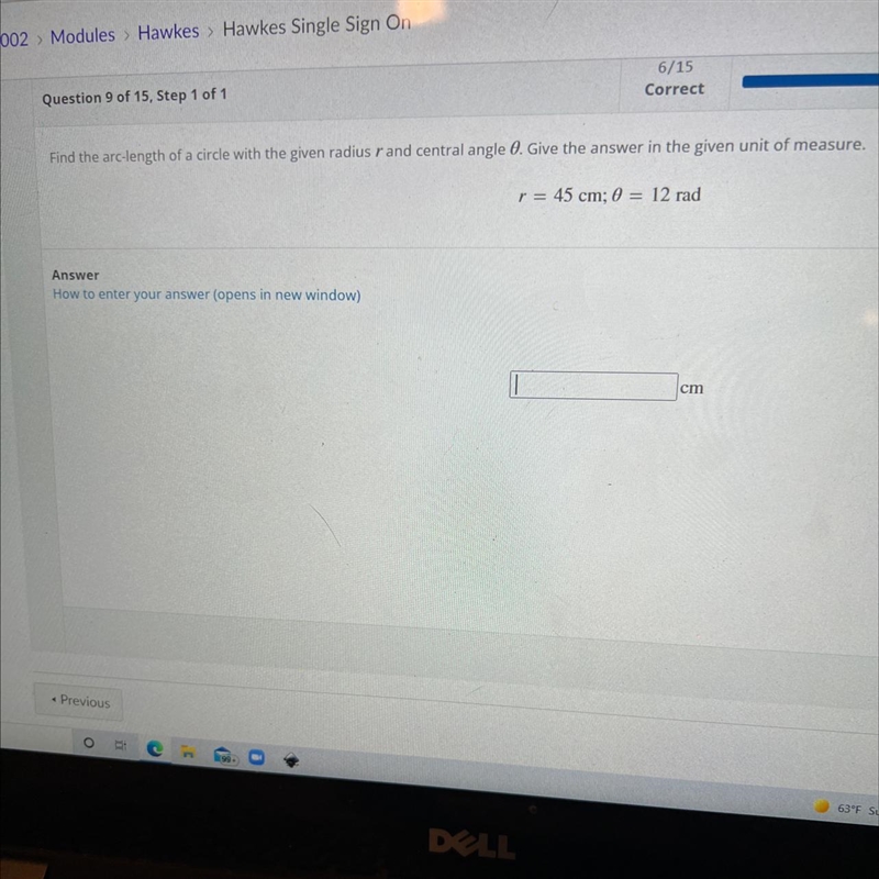 Find the arc-length of a circle with the given radius rand central angle 8. Give the-example-1