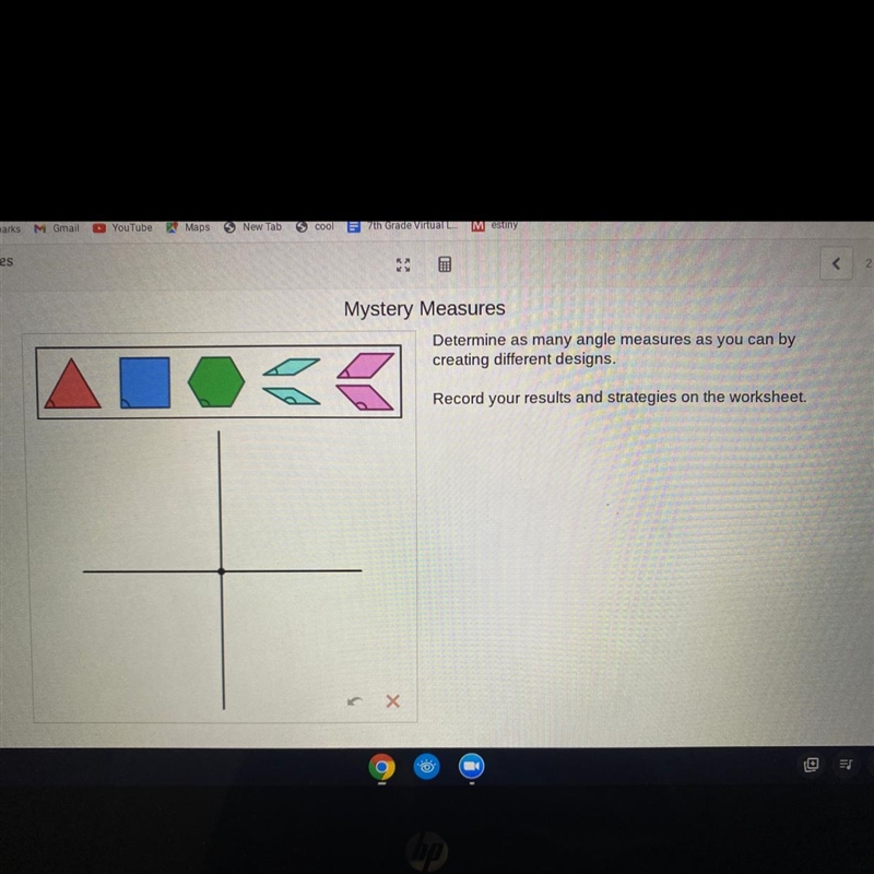 Mystery Measures Determine as many angle measures as you can by creating different-example-1