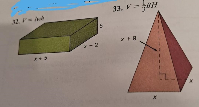 --Multiplying Polynomials--Use the given formulas to express the volume of each object-example-1