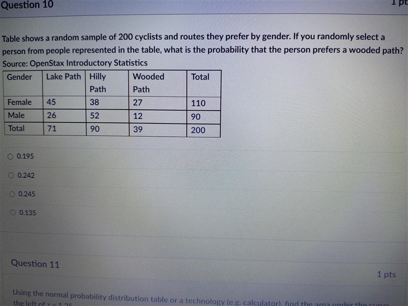 What is the probability that the person prefers a wooden path?-example-1