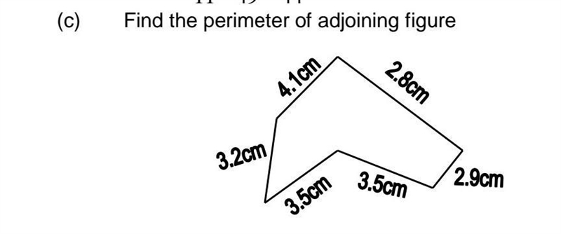 Find the perimeter of this adjoining figure​-example-1