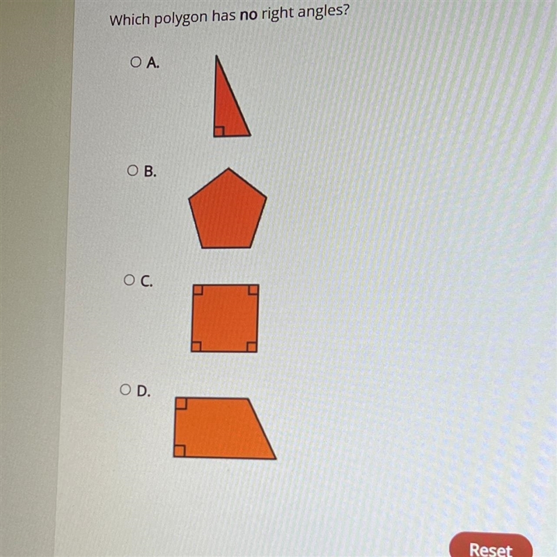 Which Polygon has No right Angles ?-example-1