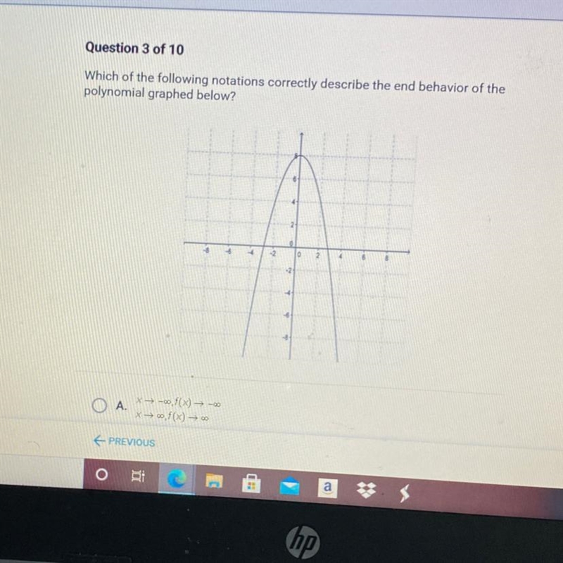 Which of the following notations correctly describe the end behavior of thepolynomial-example-1