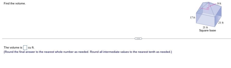 Find the volume. Show work!!-example-1