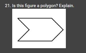 Is this figure a polygon? Explain.-example-1