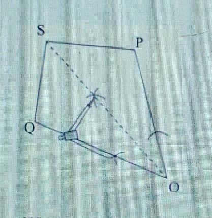 Mike constructed a quadrilateral POQS. He used a compass and straightedge to accurately-example-1