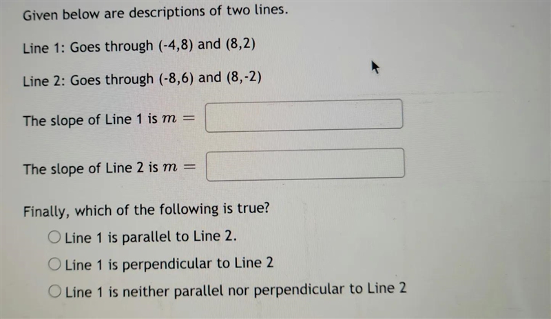 Graph a line with a slope of 2 that goes through the point (4,8).To graph a line, plot-example-1