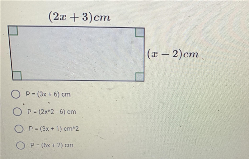 Calculate the PERIMETER of the figure below. Include the correct unit onyour answer-example-1