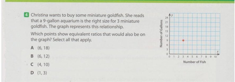 Christiana wants to buy some miniature goldfish. She reads that a 9-gallon aquarium-example-1