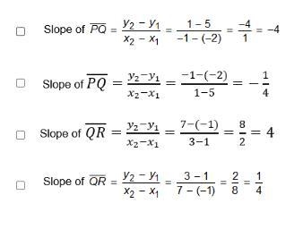 PLEASE ANSWER ASAP Beverly is trying to prove that △PQR is a right triangle. The vertices-example-1