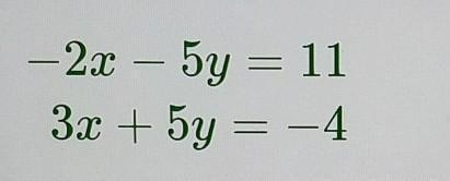 Solve the following system of linear equations by choosing either substitution or-example-1