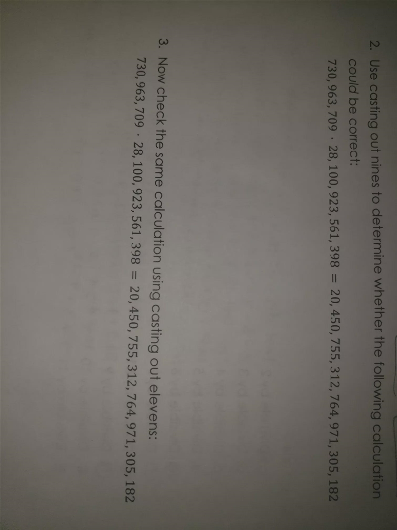 use casting out nines to determine whether the following calculation could be correct-example-1