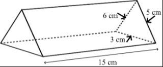 Find the volume of the triangular prism.i have worked on it a bit but I'm unsure if-example-1