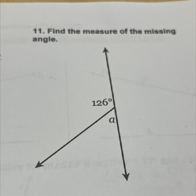 Find the measure of the missing angle-example-1