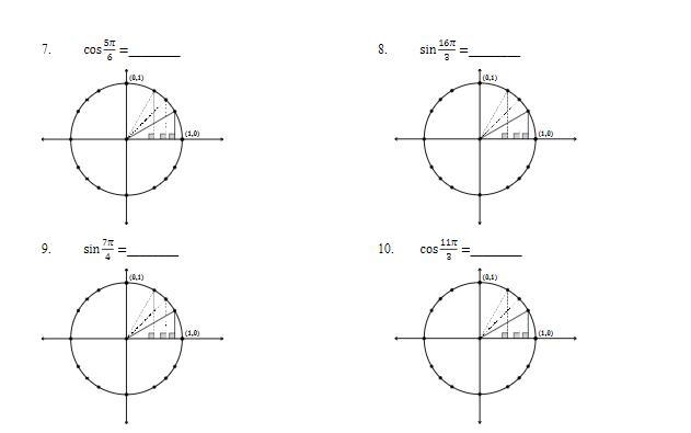 Can you show how to find the solution of number 11 on a unit circle-example-1