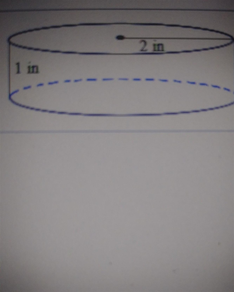 Find the volume of the cylinder in terms of pie and to the nearest tenth .The volume-example-1