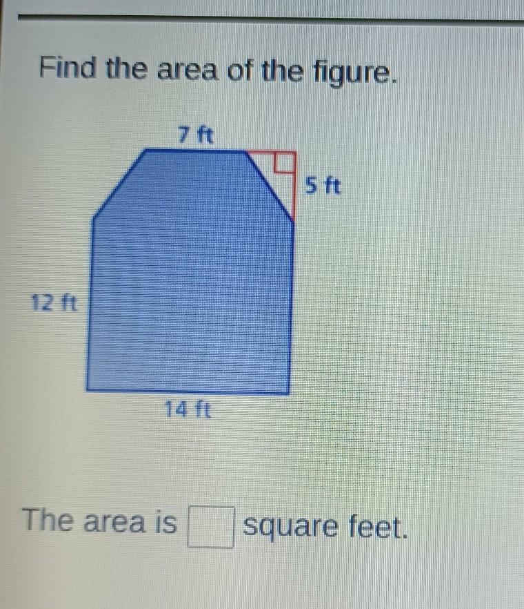 Find the area of the ñigure. The area is square units​-example-1