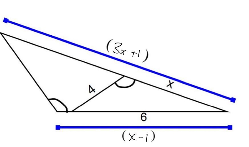 If the value of x must be an integer, what is the length of the left side of the large-example-1