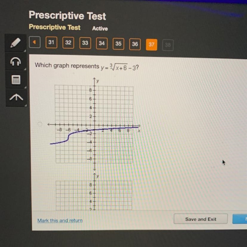 Which graph represents y= y=x+6-3?-example-1