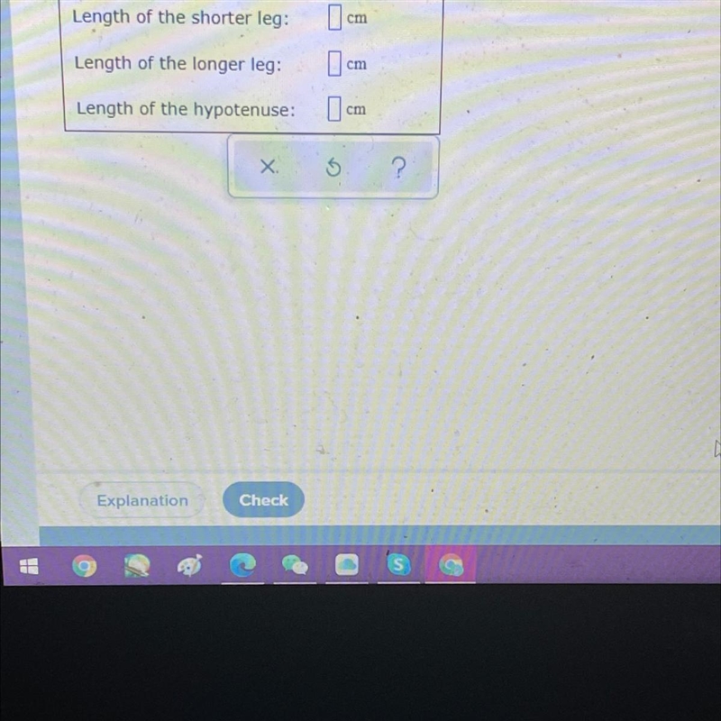 The length of the longer leg of a right triangle is 3 cm more than three times the-example-1