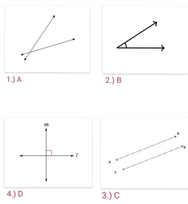 Which of the following figures is a pair of lines that are perpendicular? ​-example-1