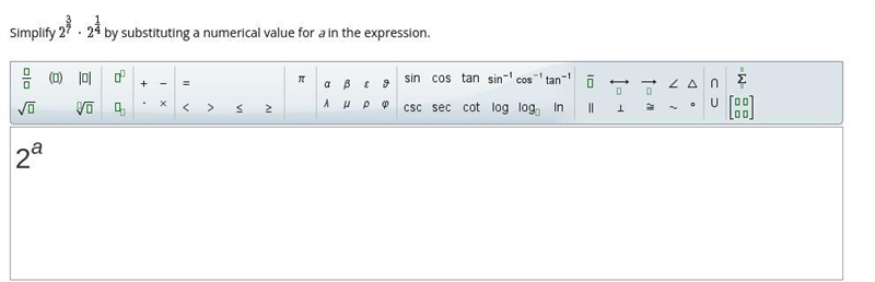 Simplify by substituting a numerical value for a in the expression.-example-1