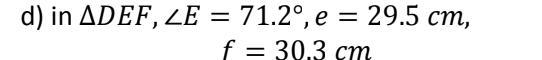 Solve each triangle. Round answers to the nearest tenth, if necessary.-example-1