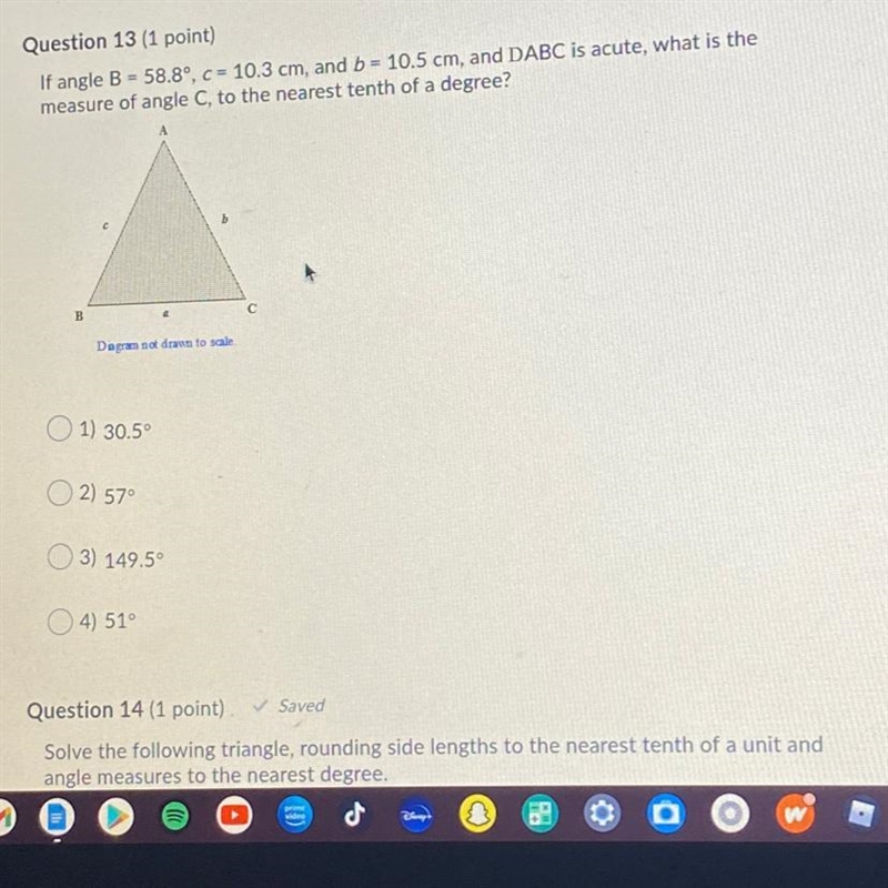 Help with question 13 ( the D just represents the word angle )-example-1