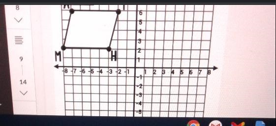 If the quadrilateral MATH was reflected over the y-axis , what is the coordinate pointnT-example-1