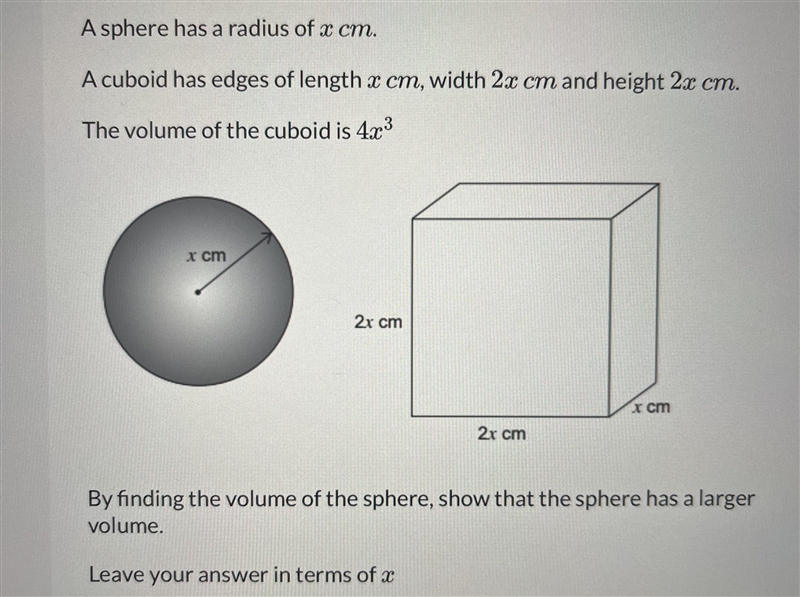 How should i find the volume of the sphere?-example-1