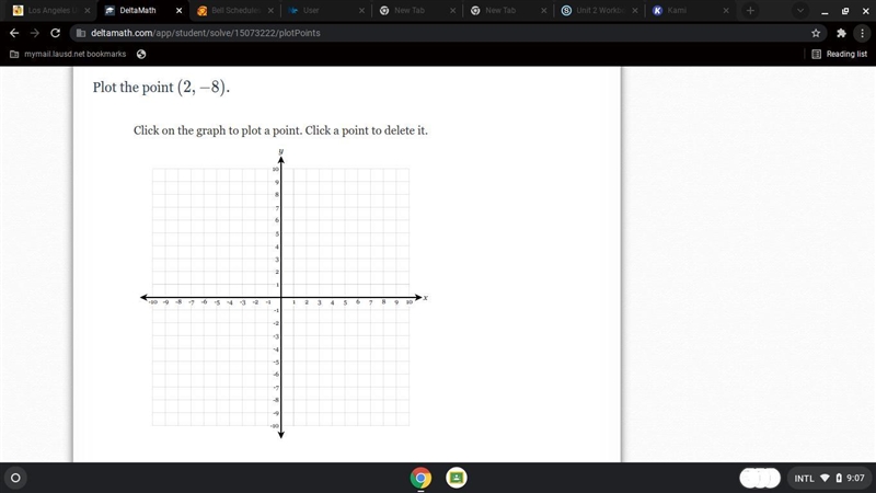 Click on the graph to plot a point. Click a point to delete it.-example-1