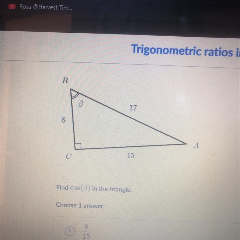 Find cos (B) in the triangle-example-1