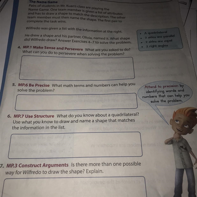 Common Core Performance Assessment. The Name Game Pairs of students in Mr. Kuan's-example-1