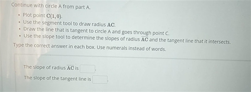 I do I find the slope of AC and slope of the tangent line?-example-1