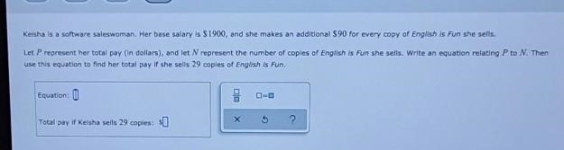 Please help me find the equation of the problem and the total pay of the problem-example-1