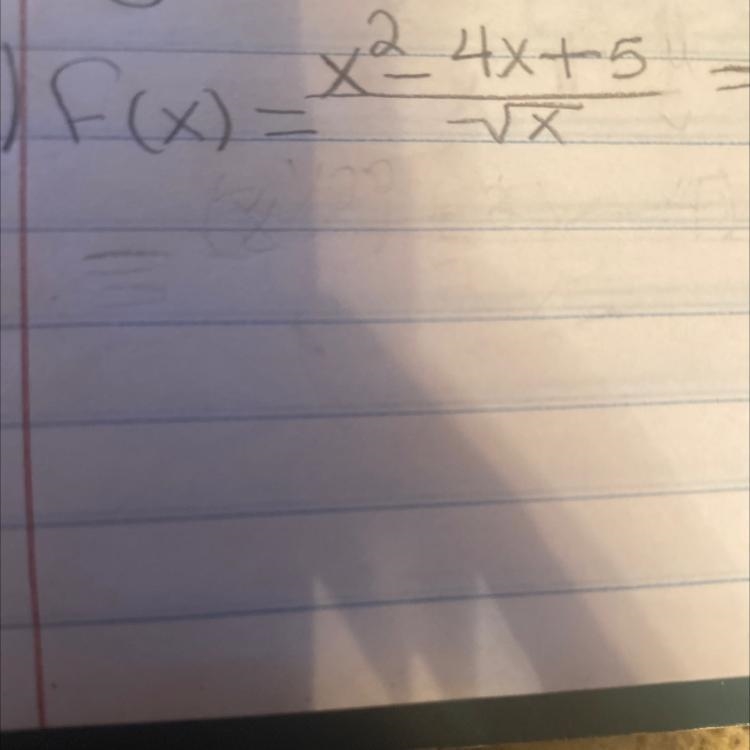 Find the first derivative. Answer: y’ = 2/3 x^1/2 - 2/ sqrt of x - 5/2x^2/3 I’m given-example-1