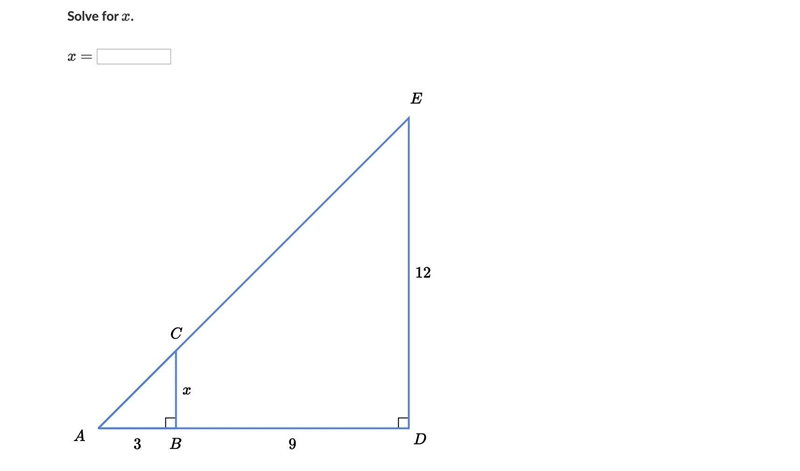 Solve for X using the image below-example-1