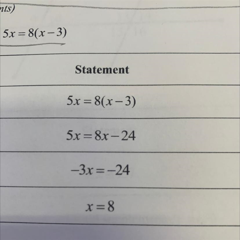 Can someone help with the reason? The first one is given, after that- I have no clue-example-1