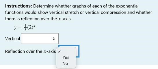 Instructions: Determine whether graphs of each of the exponential functions would-example-2