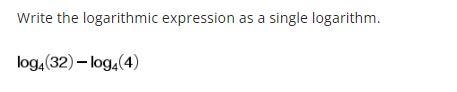 Write the logarithmic expression as a single logarithm.-example-1