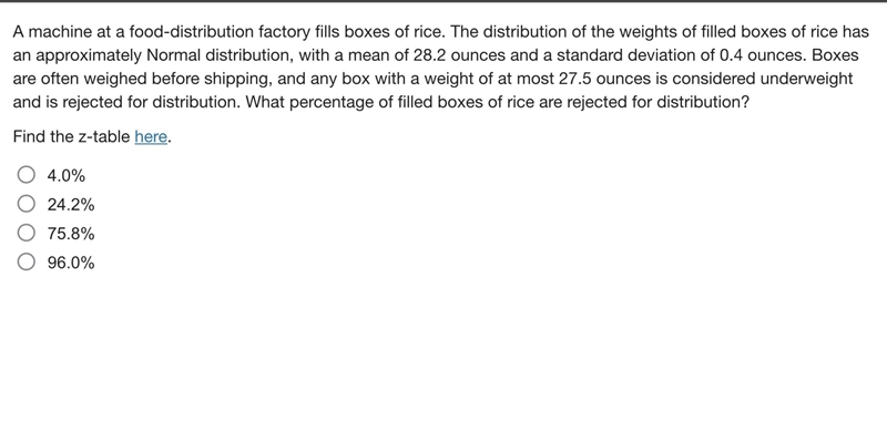 PLEASE NEED HELP A machine at a food-distribution factory fills boxes of rice. The-example-1