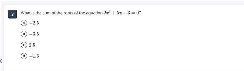 What is the sum of the roots of the equation-example-1