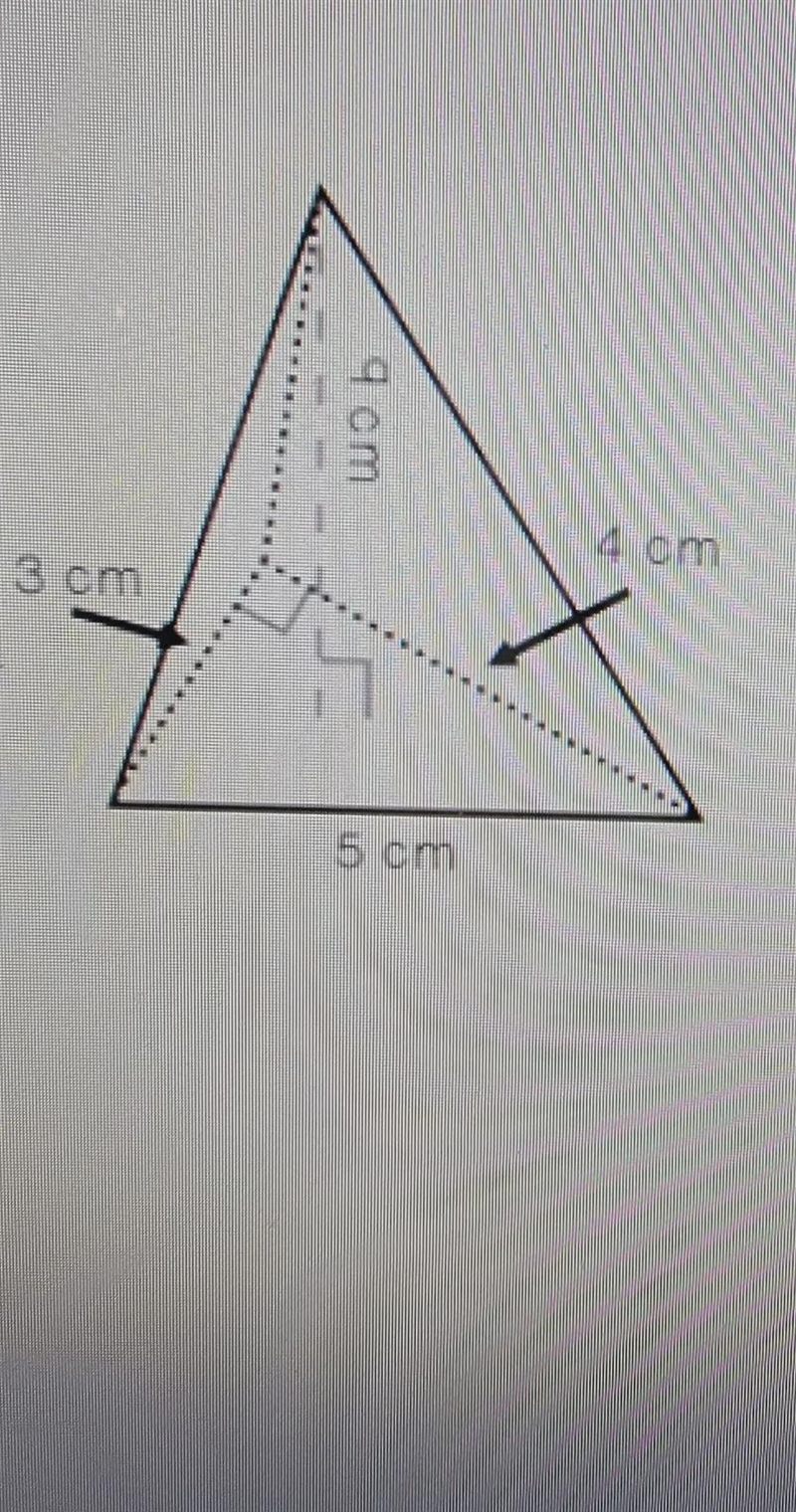 Max is determining the volume of the triangular pyramid below which expression will-example-1