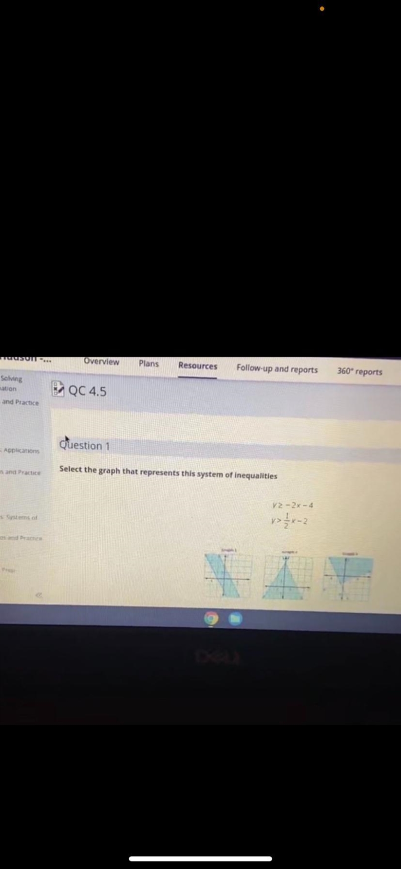 Y greater than or equal to - 2x-4y greater than 1/2x - 2-example-2