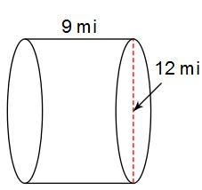 Find the surface area. Leave your answers in terms of π.cones 5A. 216π mi²B. 504π mi-example-1