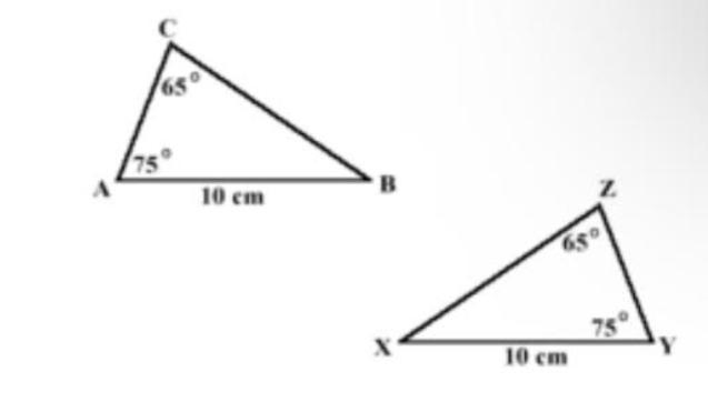 Given that CB=4x-3 and ZX=2x+15, for which value of x are the triangles congruent-example-1