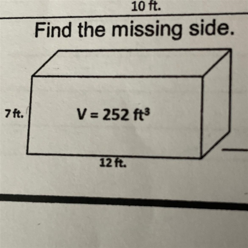 Find the missing side.-example-1