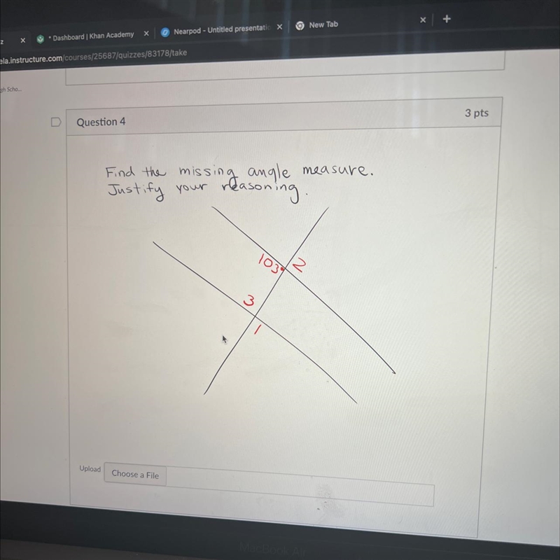 Find the missing angle measure-example-1